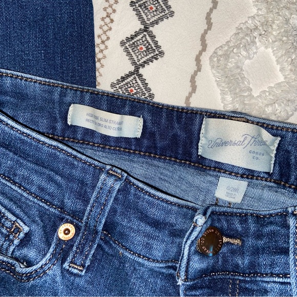 Blue Straight Leg Jeans - Picture 3 of 3